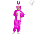 Konijn pink pluche dier kostuum