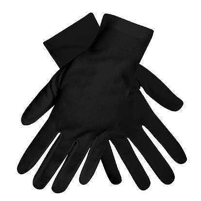 Korte zwarte handschoenen basic