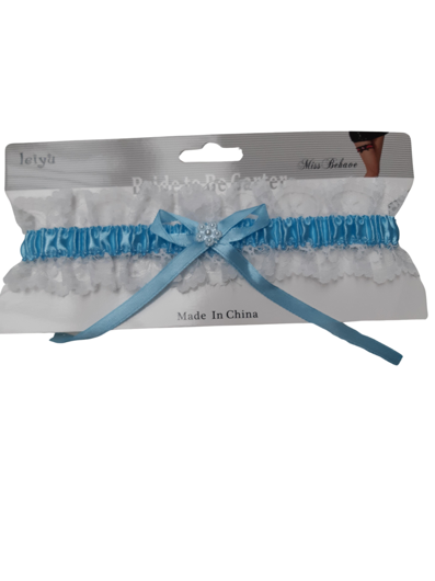 Kousenband licht blauw