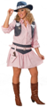 Ladies pink Cowgirl fancy dress