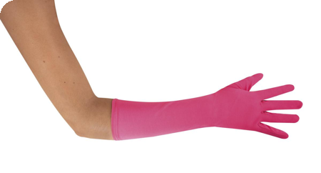 lange fuchsia handschoenen 40 cm