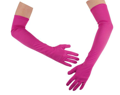 lange fuchsia handschoenen 60 cm