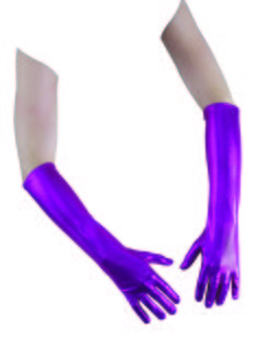lange metallic handschoenen 37 cm