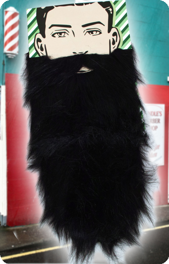 Lange zwarte baard Gerard