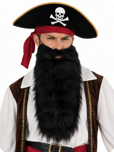 Lange zwarte baard Gerard