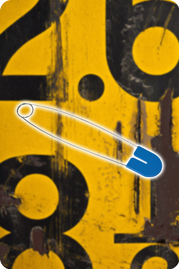 Large PIN Blue