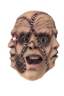 latex mask with 3 faces