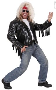 leather look biker jacket