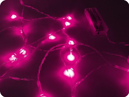 LED lichtjes 4 meter 40 lampjes Fuchsia