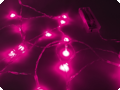 Led lichtjes fuchsia 20 lichtjes 2m