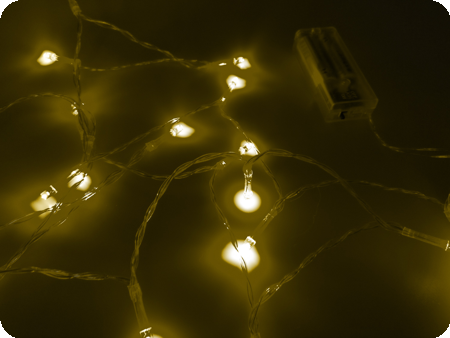 Led lumières jaunes 2 mètres