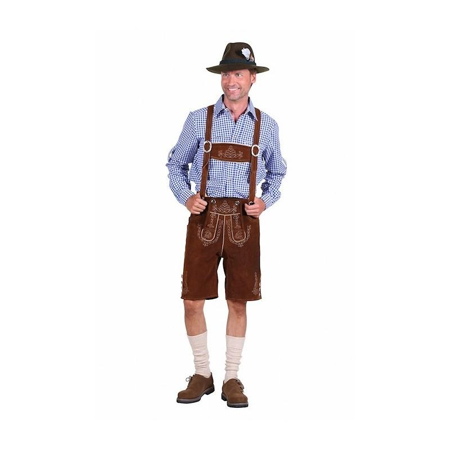 Lederhosen marron foncé courte
