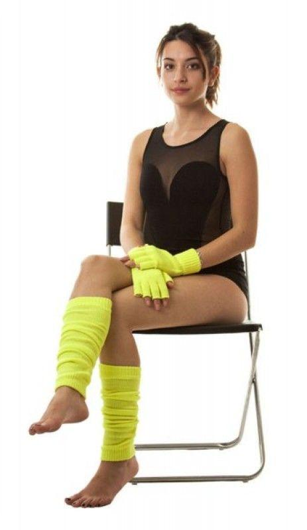 leg warmers fluogeel