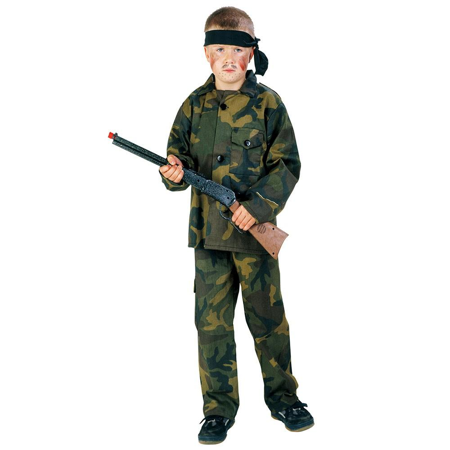Leger rambo kostuum voor kinderen