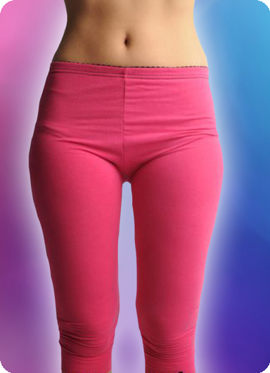 Legging fuchsia xs-s knielengte