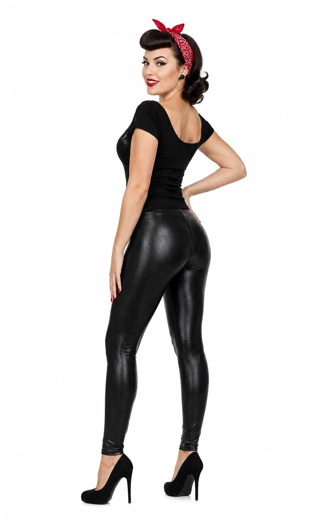 Legging metallic black