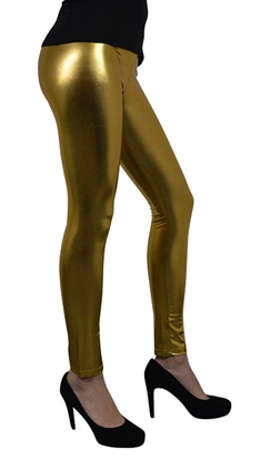 Legging metallic goud