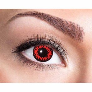 lentilles d’halloween loup rouge