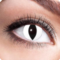 Lentilles de contact hebdomadaires yeux de chat noir/blanc