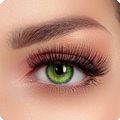Lentilles de contact vertes magiques pour une semaine