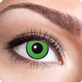Lentilles hebdomadaires yeux verts