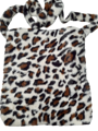 Leopard / Light grey handbag