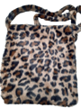 Leopard / Light grey handbag