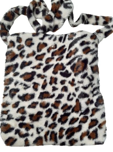 Leopard / Light grey handbag