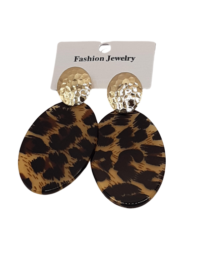 leopard earrings Diva