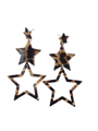 leopard stars oorringen