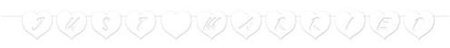 Letterslinger ’Just married’ (2,7m)