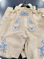 Licht beige lederhosen echt leder