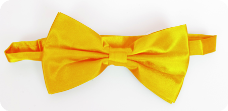 Light orange bow tie