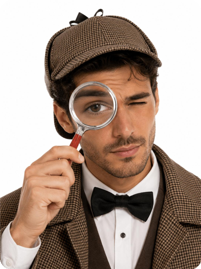 loep vergrootglas zilver