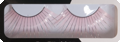 Long eyelashes pink with glitter