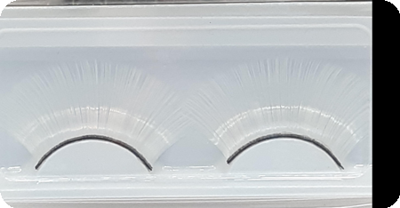 Long eyelashes White
