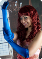 Long gloves blue