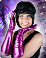 Long gloves fuchsia