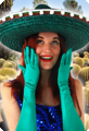 Long gloves green