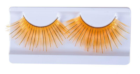 long orange eyelashes