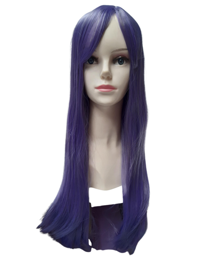 Long purple luxury wig Charlotte