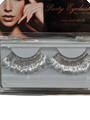 Long silver metallic lashes