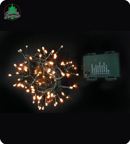 lumières de noël 96 blanc chaud LED extérieur