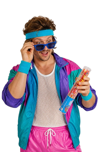 Lunettes années 80 blue
