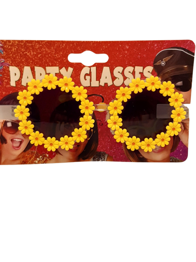 Lunettes avec des petites fleurs jaunes