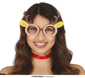 lunettes de Noël renne