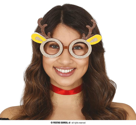 lunettes de Noël renne