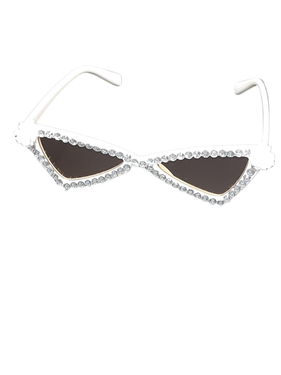 Lunettes disco brillantes avec strass de Dame Edna
