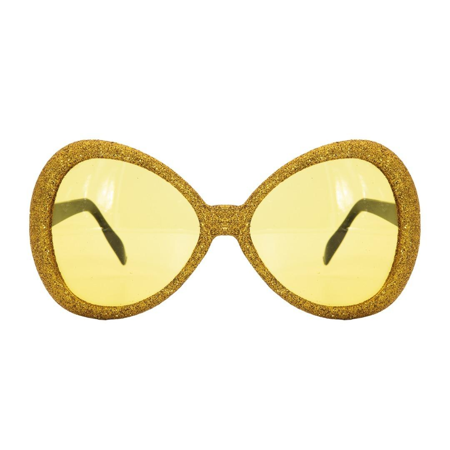Lunettes disco dorées