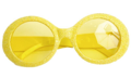 Lunettes Disco paillettes Neon Jaune